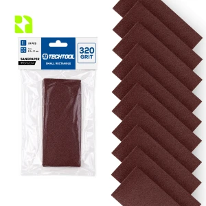 Papier ścierny P320 110 × 53 mm, 10 szt. do stopy TTOS02SR do powierzchni obłych TECHTOOL