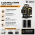 Dwa akumulatory 3600 mAh z portem USB-C do poziomicy laserowej DKLL16PS1-B