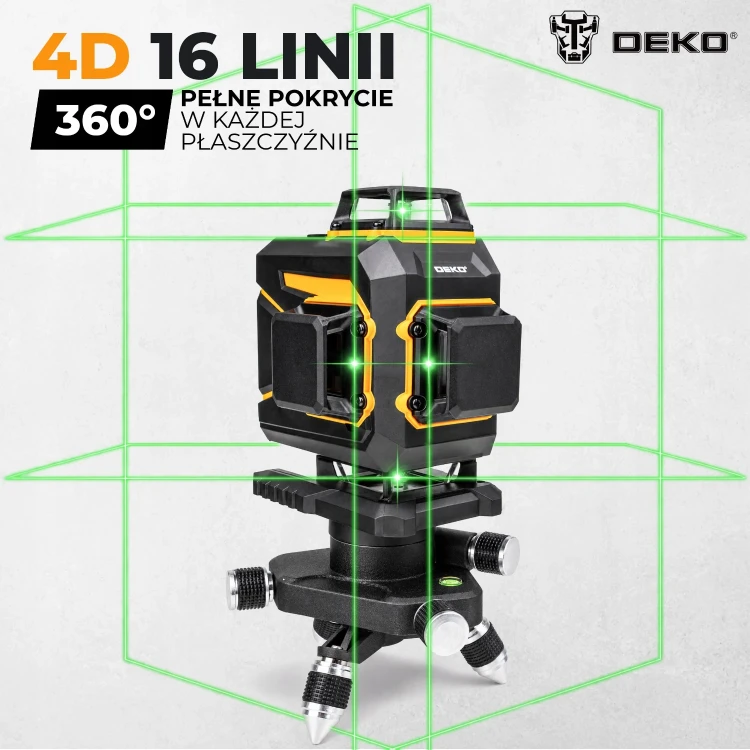 Laser 4D 360° DKLL16PS1-B – 16 linii i pełne pokrycie w każdej płaszczyźnie