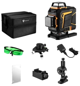 Poziomica laserowa 4D 16 linii DEKO DKLL16PS1 widok z przodu