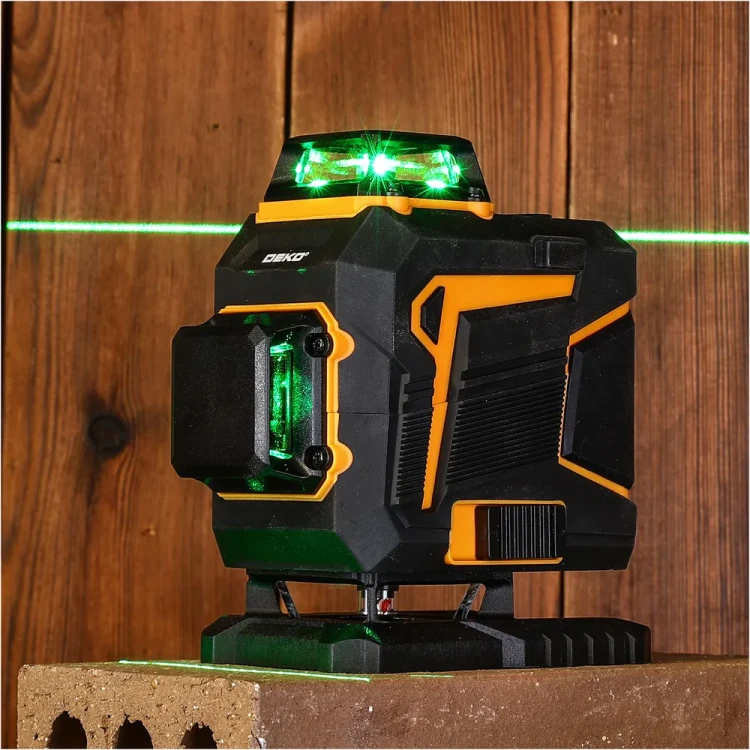 Poziomica 4D płaszczyznowa laserowa laser krzyżowy 16 linii DKLL16PS1 DEKO