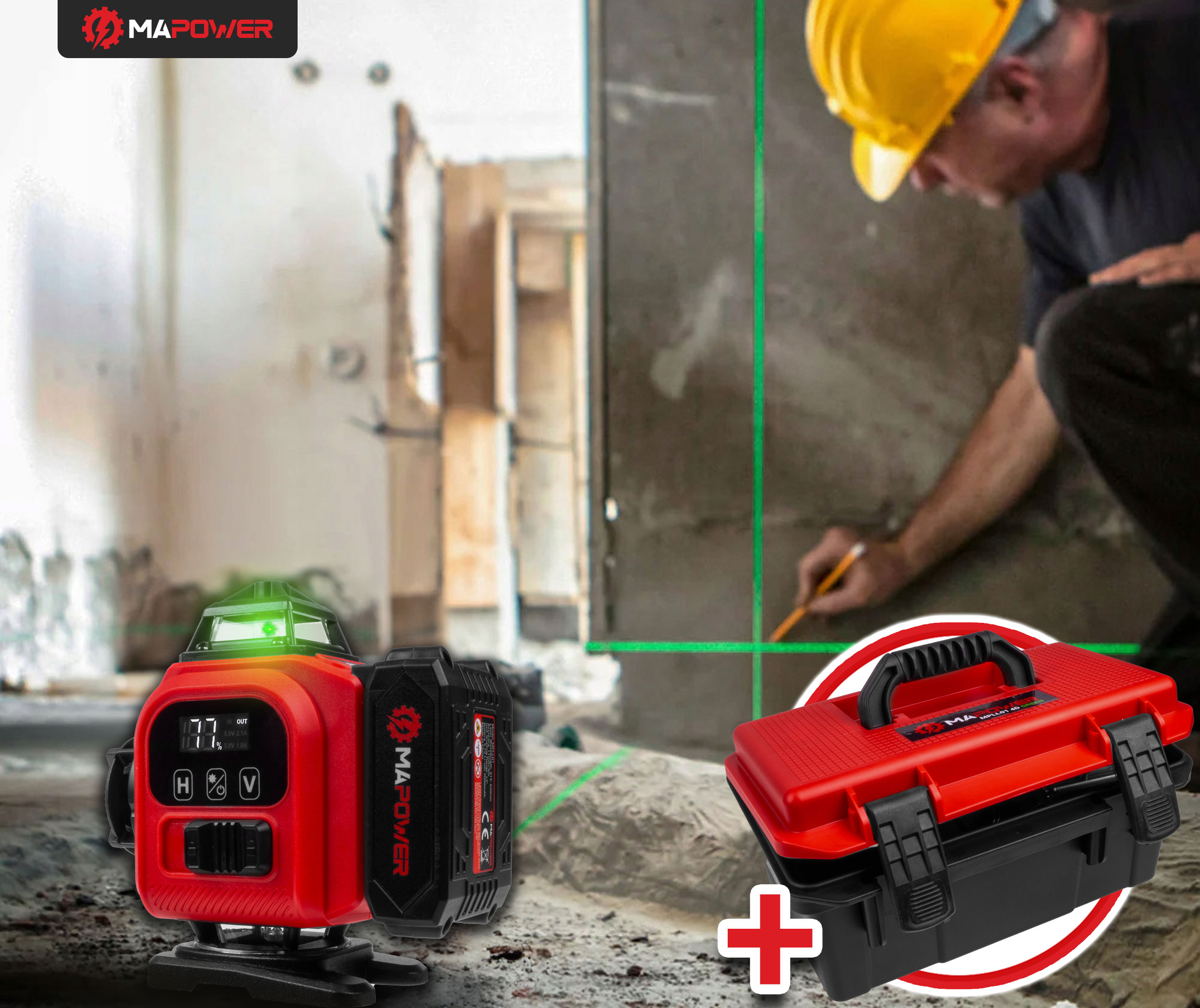 poziomice laserowe MAPOWER do 300 złotych