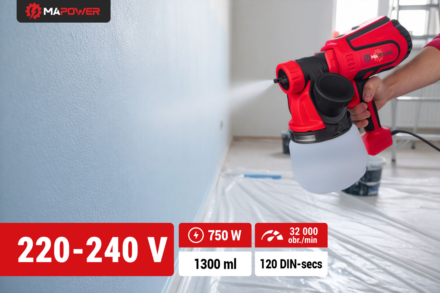 pistolet do malowania mapower MPSG01