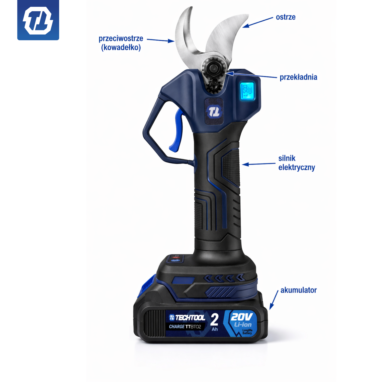 budowa sekatora akumulatorowego