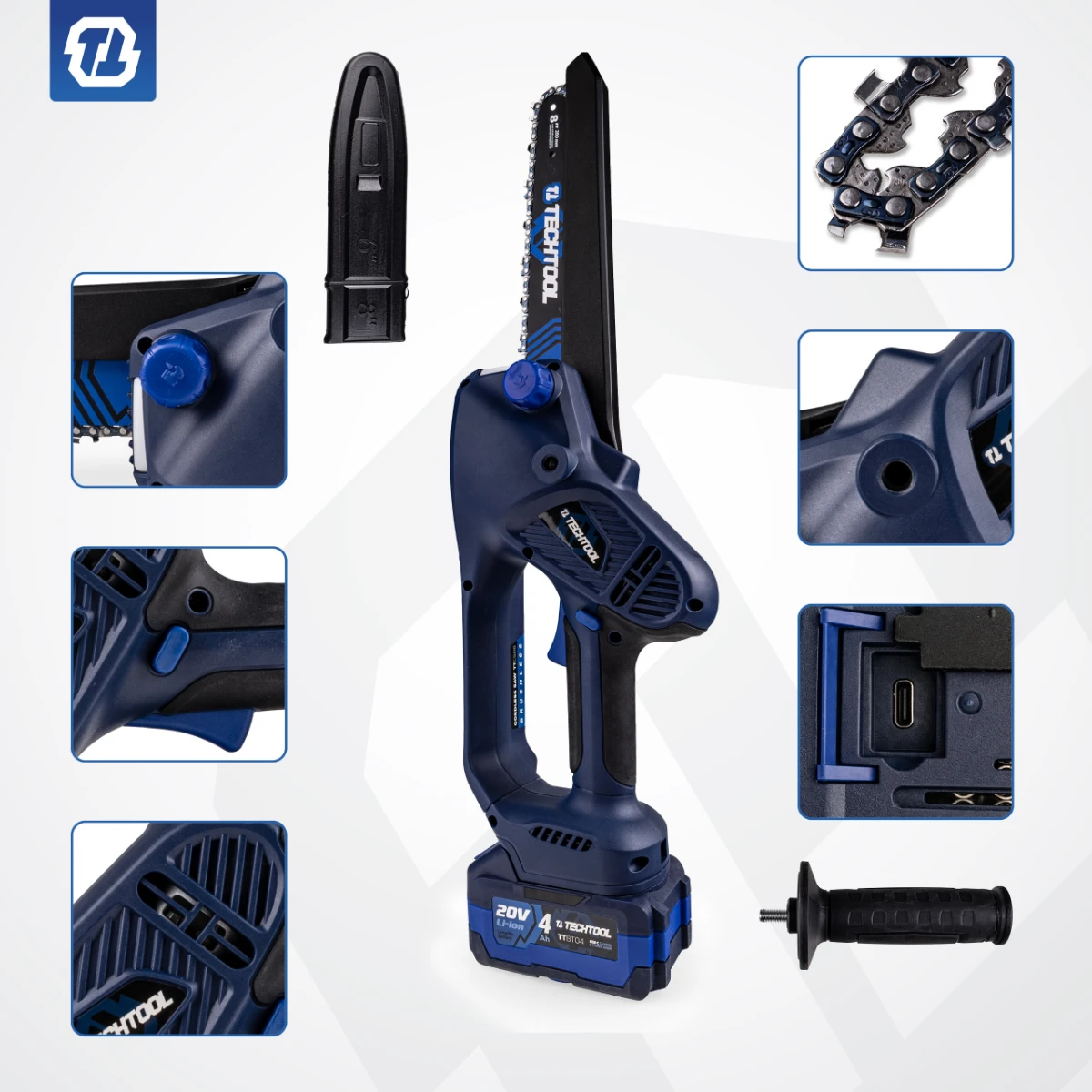 pilarka TTCS08 TECHTOOL do przycinania drzew i prac w ogrodzie, cięcia desek
