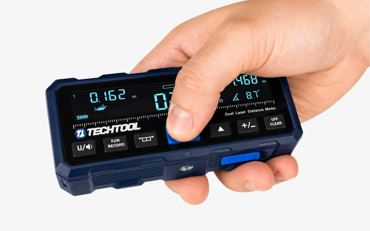 Laserowy miernik odległości 100m TECHTOOL TTDM01 do pomiarów na budowie