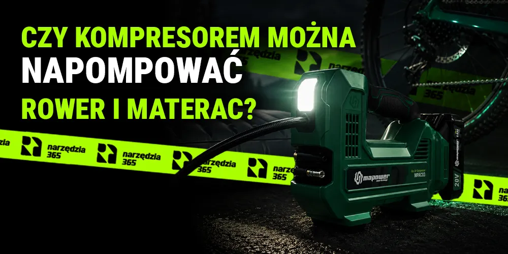 Czy kompresorem można napompować rower i materac?