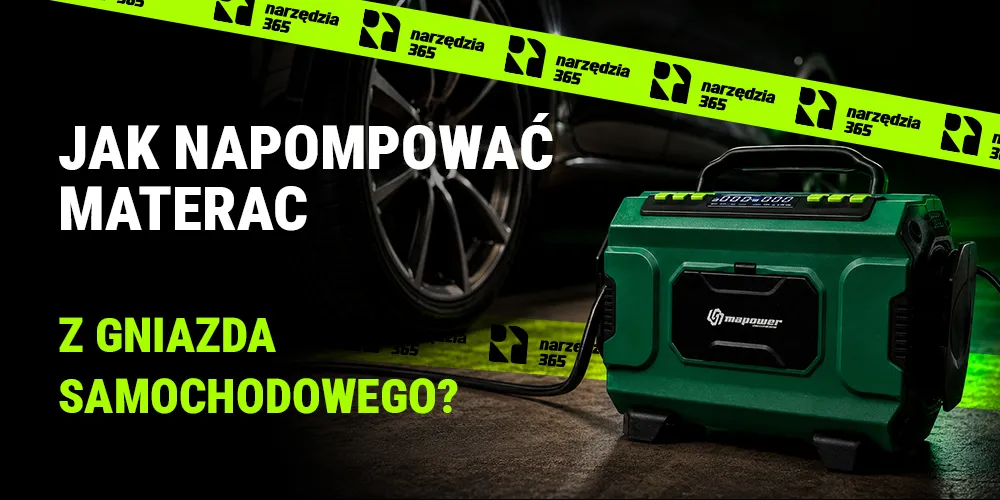Jak napompować materac z gniazda samochodowego?
