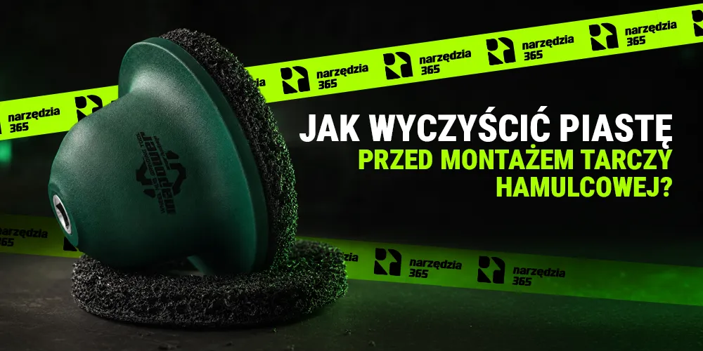 Jak wyczyścić piastę przed montażem tarczy hamulcowej?