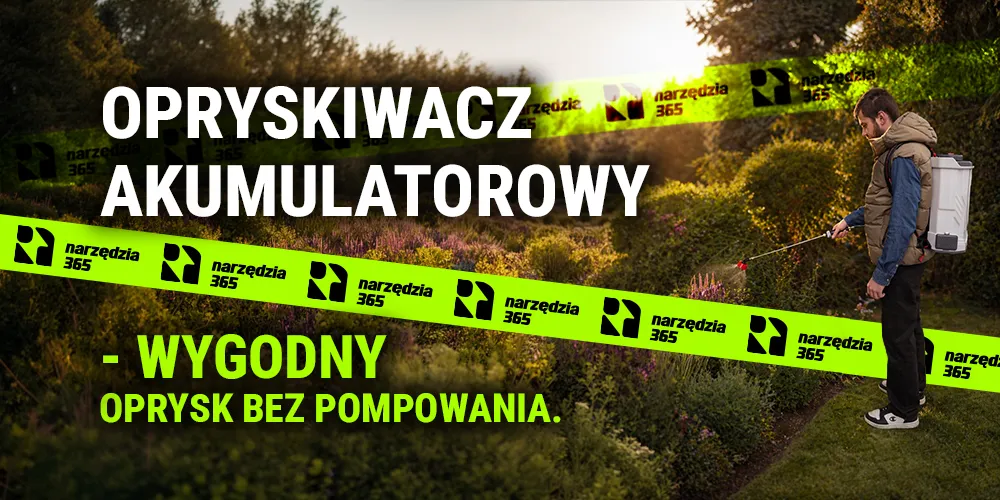 Opryskiwacz ogrodowy akumulatorowy – wygodny oprysk bez pompowania.