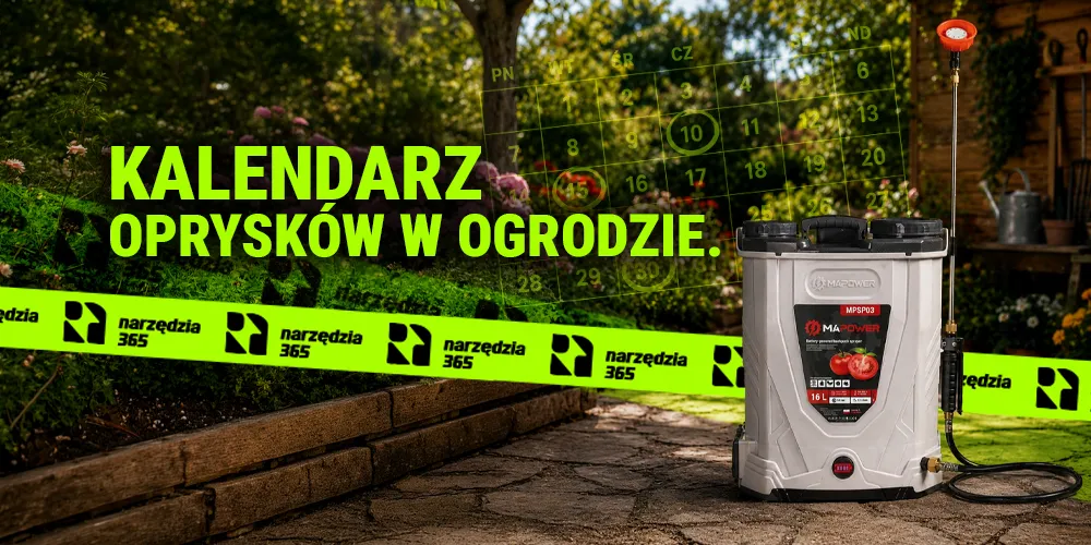 Opryski w ogrodzie – kalendarz oprysków roślin miesiąc po miesiącu.